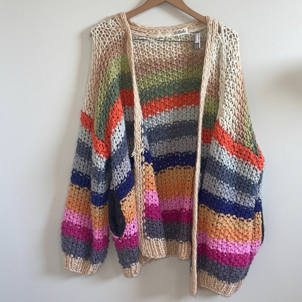 Listicle Rainbow Cardigan